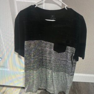 George Two-Tone Black and Gray Tee